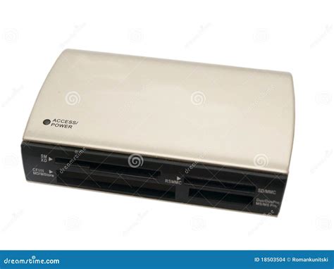 Card Reader On White Stock Photo Image Of Device Equipment 18503504