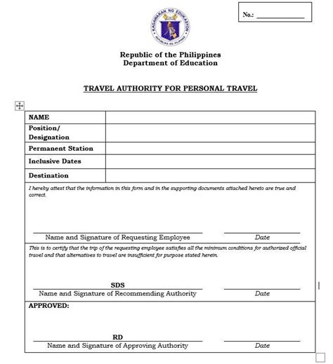 Personal Authority To Travel Abroad Application Process For Deped Teachers