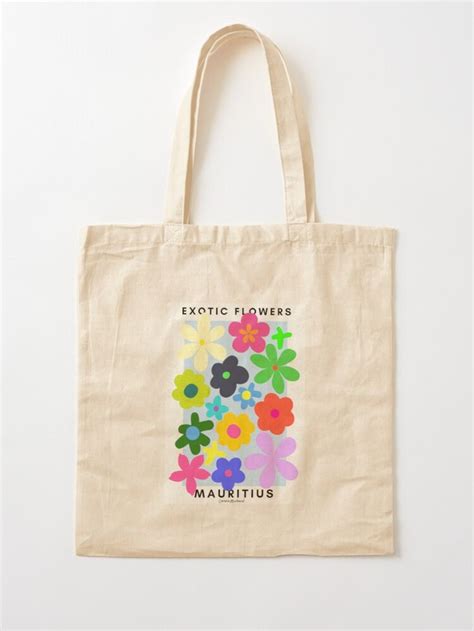 Exotic Flowers Mauritius Tote Bag For Sale By Cerenasdesigns In 2024 Handpainted Tote Bags