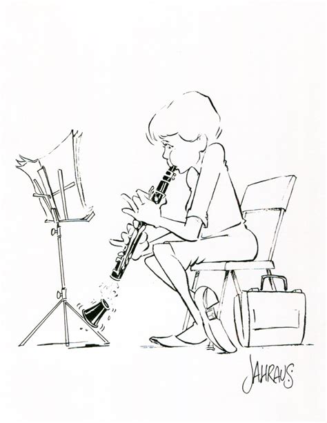 Clarinet Cartoon | Funny Gift for Clarinet Player