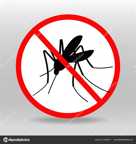 Zika Virus Mosquito Ban Sign Logo Stock Vector By Ioat