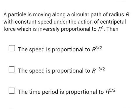 A Particle Is Moving Along A Circular Path Of Radius R With Constant Spee