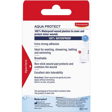 Elastoplast Aqua Protect Waterproof Plasters For Wound Protection 40