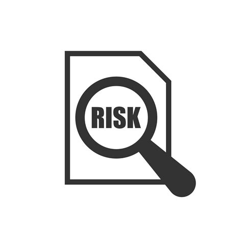 risk level icon  flat style result vector illustration  white