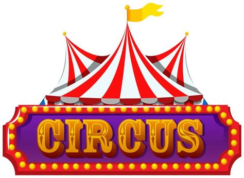 An Isolated Circus Banner Vector Art At Vecteezy