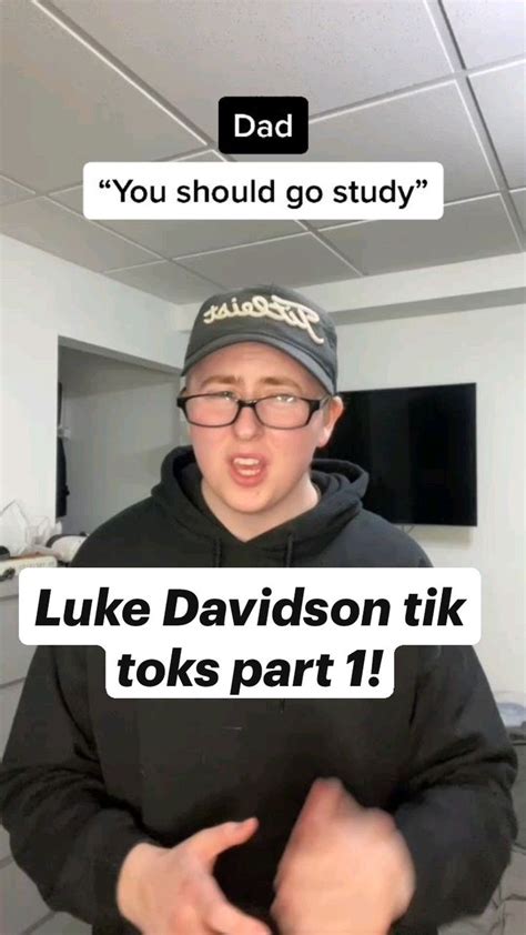 Luke Davidson tik toks part 1! | Really funny joke, Really funny, Super funny videos