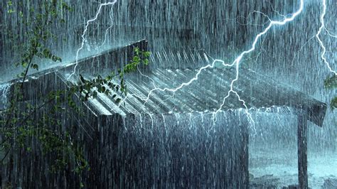 Rain Thunder Sounds For Sleeping Instantly Fall Asleep With Heavy