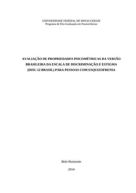 Pdf AvaliaÇÃo De Propriedades PsicomÉtricas Da VersÃo Pdfslide Net