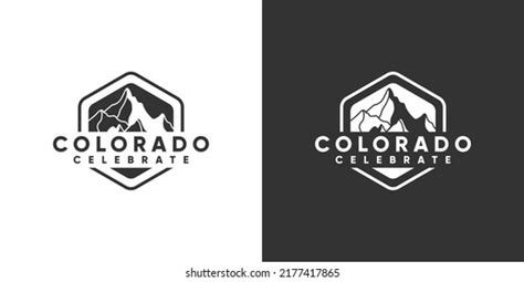 Colorado Peak Vintage Logo Design Black Stock Vector (Royalty Free ...