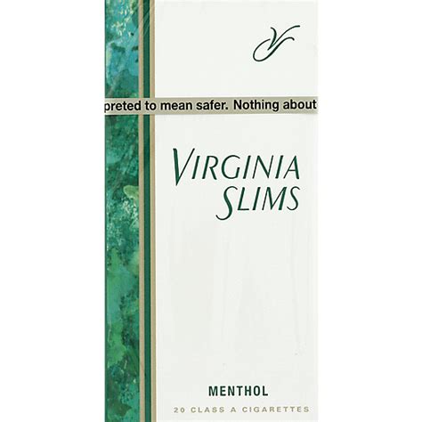 Virginia Slims Cigarettes Menthol 20 Ea Tobacco My Country Mart