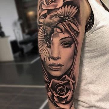 Fotograficos Y Grandiosos Tatuajes De Rostros De Mujeres