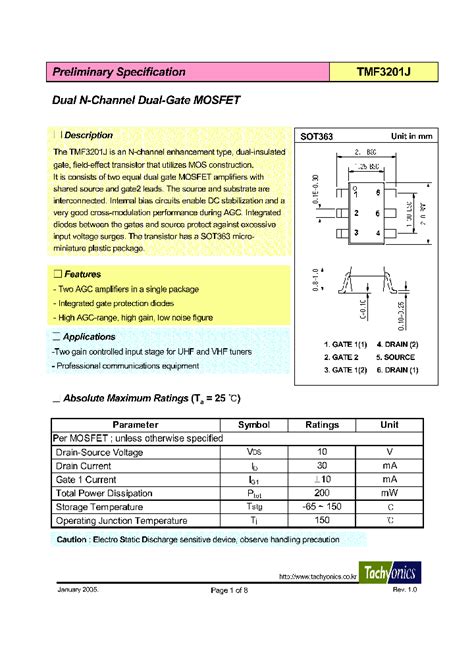 Tmf3201j654297pdf Datasheet Download Ic On Line