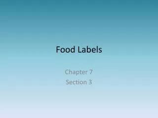 Ppt Whats In Your Food Understanding Food Labels Powerpoint