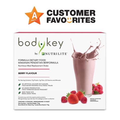 Bodykey By Nutrilite Meal Replacement Shake Berry Shopee Malaysia