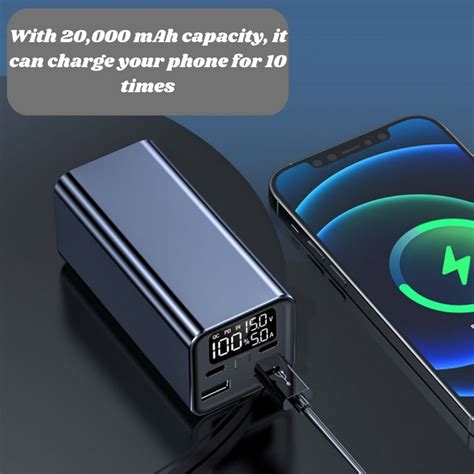 High Capacity Power Bank With 20000mah And Dual Pd65w For Mobile Phone And Laptops Fast