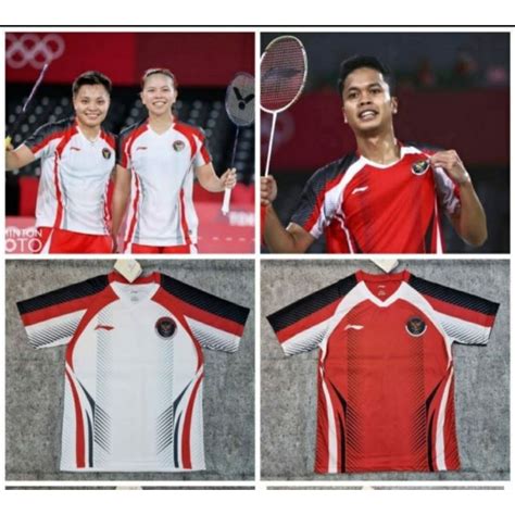 Jual Jersey Kaos Baju Badminton Bulu Tangkis Bola Tim Indonesia