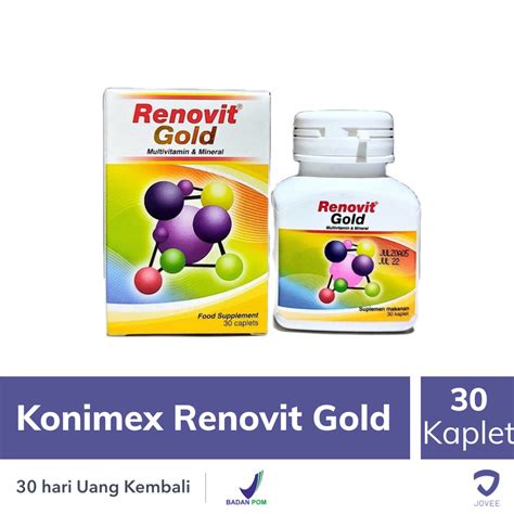 Renovit Gold Multivitamin Kaplet Lazada Indonesia