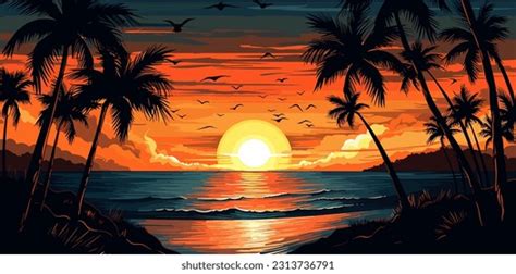 296,724 Beach Sunset With Palm Trees Royalty-Free Images, Stock Photos ...