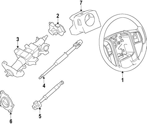 Ford F 250 Super Duty Housing Assembly Steering Column F250