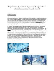 Actividad Admon De La Prod Docx Requerimientos De Producci N De