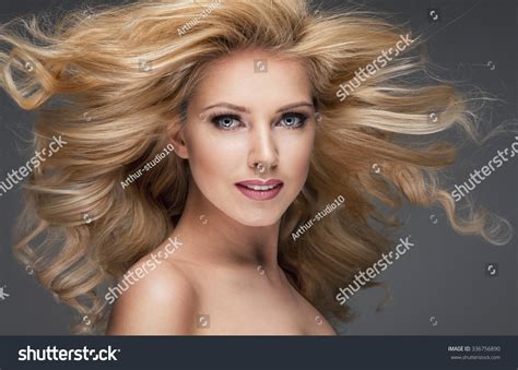 Sensual Beautiful Blonde Woman Posing Girl Stock Photo Shutterstock