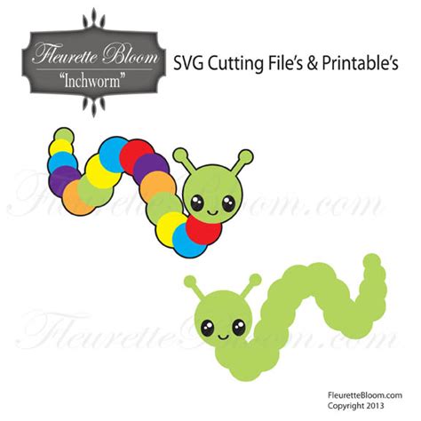 Inchworm SVG Cutting File And Printalbe For Silhouette Sizzix Sure