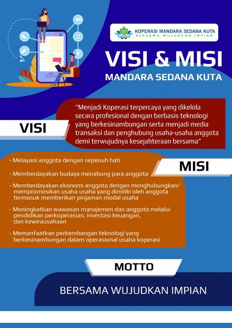 Visi Misi And Motto Koperasi Mandara Sedana Kuta Koperasi Mandara