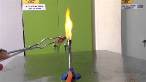 Flame Test Sodium Chloride Youtube