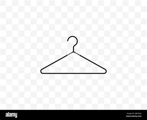 Clothes Hanger Icon Vector Illustration Flat Design Stock Vector