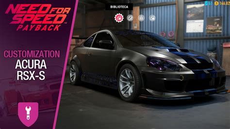 Nfs Payback Customization Acura Rsx S Youtube