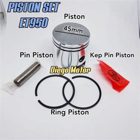 Jual Piston Set Komplit Genset Tipe ET950 2tak Shopee Indonesia