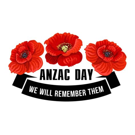 Anzac Day 25 April Red Poppy Vector Icons Stock Vector Image By ©seamartini 180228596