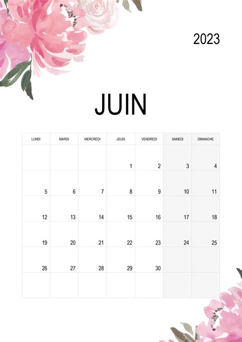 Calendrier Juin Calendrier Su