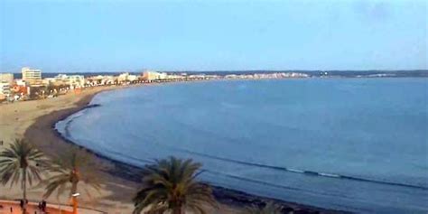 Palma Mallorca Island Webcam Beaches On The Coast Of Can Pastilla