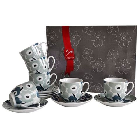 Porcelan Set Za Kafu 6 1 Siva EPonuda