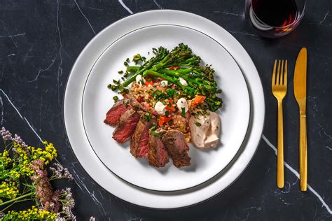 Chermoula Yoghurt Crusted Lamb Steaks Recipe Hellofresh