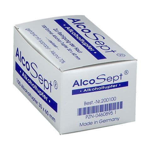 AlcoSept® Alkoholtupfer 100 St - Shop Apotheke