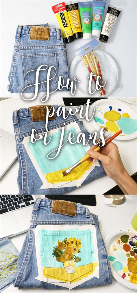 How To Paint On Jeans Steps With Photos Kessler Elsewhere