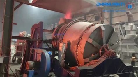 Aluminium Tilt Rotary Furnace Trf Material Loading Capacity T