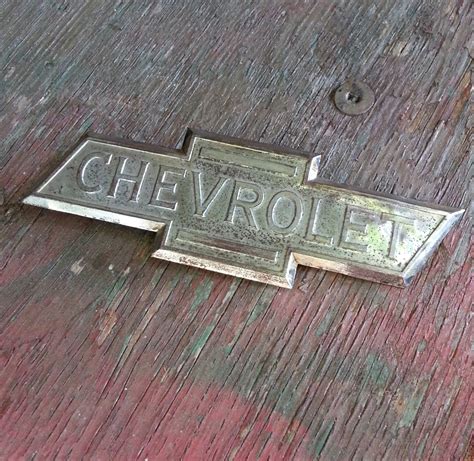 1936 1938 Chevrolet Truck Hood Emblem Original Vintage