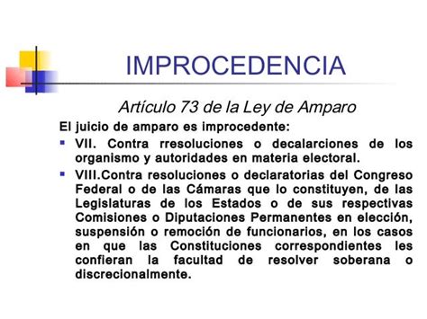 Principios Rectores Del Juicio De Amparo