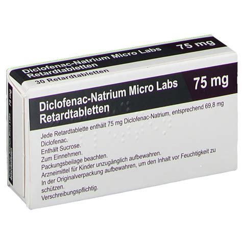 Diclofenac Natrium Micro Labs 75 Mg 30 St Mit Dem E Rezept Kaufen