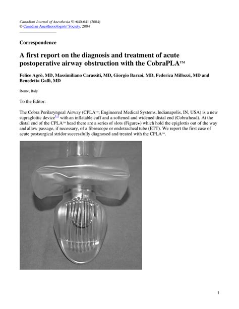 Pdf A First Report On The Diagnosis And Treatment Of Acute