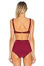 Peony Swimwear Balconette Bikini Top In Sangria REVOLVE