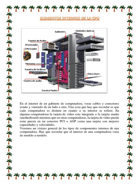 Elementos Internos De La Cpu Pdf Hardware De La Computadora