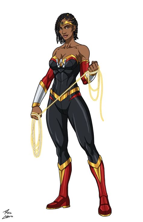 Black Wonder Commission By Phil Cho On DeviantArt Wonder Woman Comic