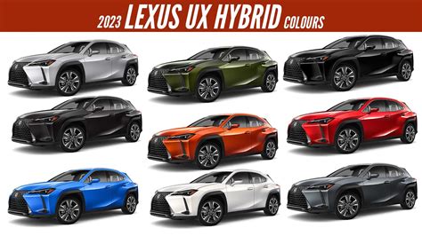 2023 Lexus UX Hybrid All Color Options Images