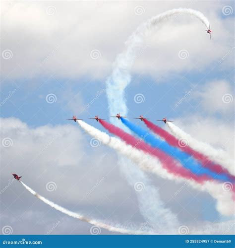 RAF Red Arrows Air Display Editorial Photography Image Of National