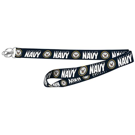 Lanyard Wlicensed Navy 1in