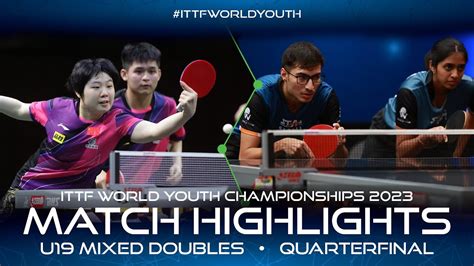 Lin Kuai Vs Jain Ghorpade U Xd Qf Ittf World Youth Championships